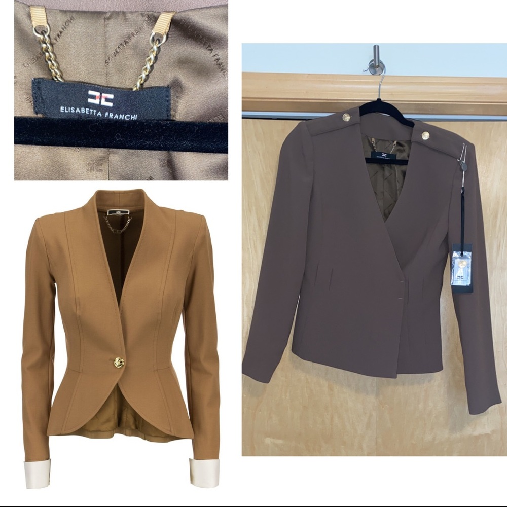 Elisabetta Franchi Women's Tan Blazer